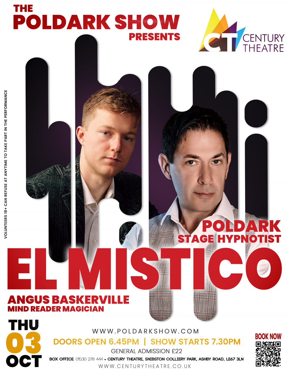 The Poldark Show Presents El Mistico; Magic, Mind Reading & Comedy Hypnosis  at The Century Theatre, Coalville