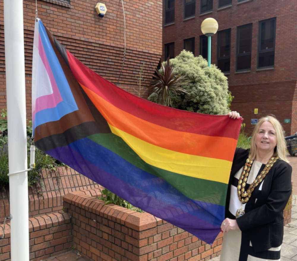 Thurrock mayor Cllr Kairen Raper supported pride events in the borough. 