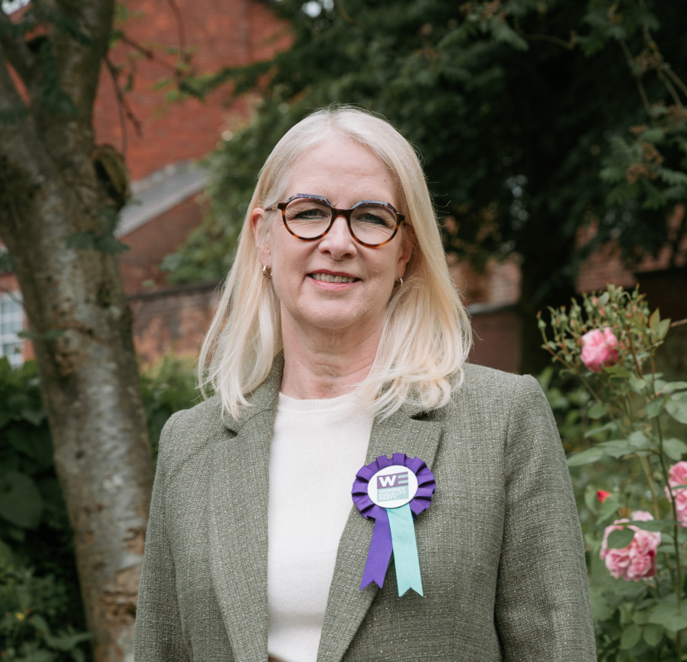 The Women’s Equality Party has announced local activist and town Councillor Kay Wesley will be standing for Congleton in the 2024 General Election (Women’s Equality Party). The Women’s Equality Party has announced local activist and town Councillor Kay Wesley will be standing for Congleton in the 2024 General Election (Women’s Equality Party).