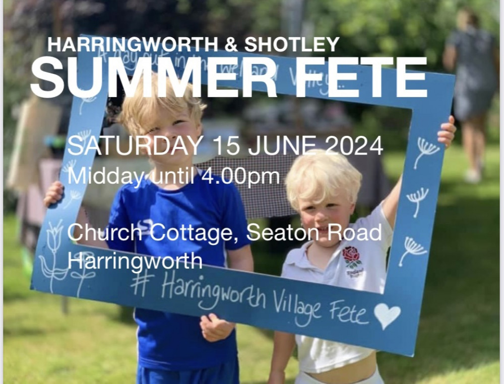 HARRINGWORTH SUMMER FETE HARRINGWORTH SUMMER FETE
