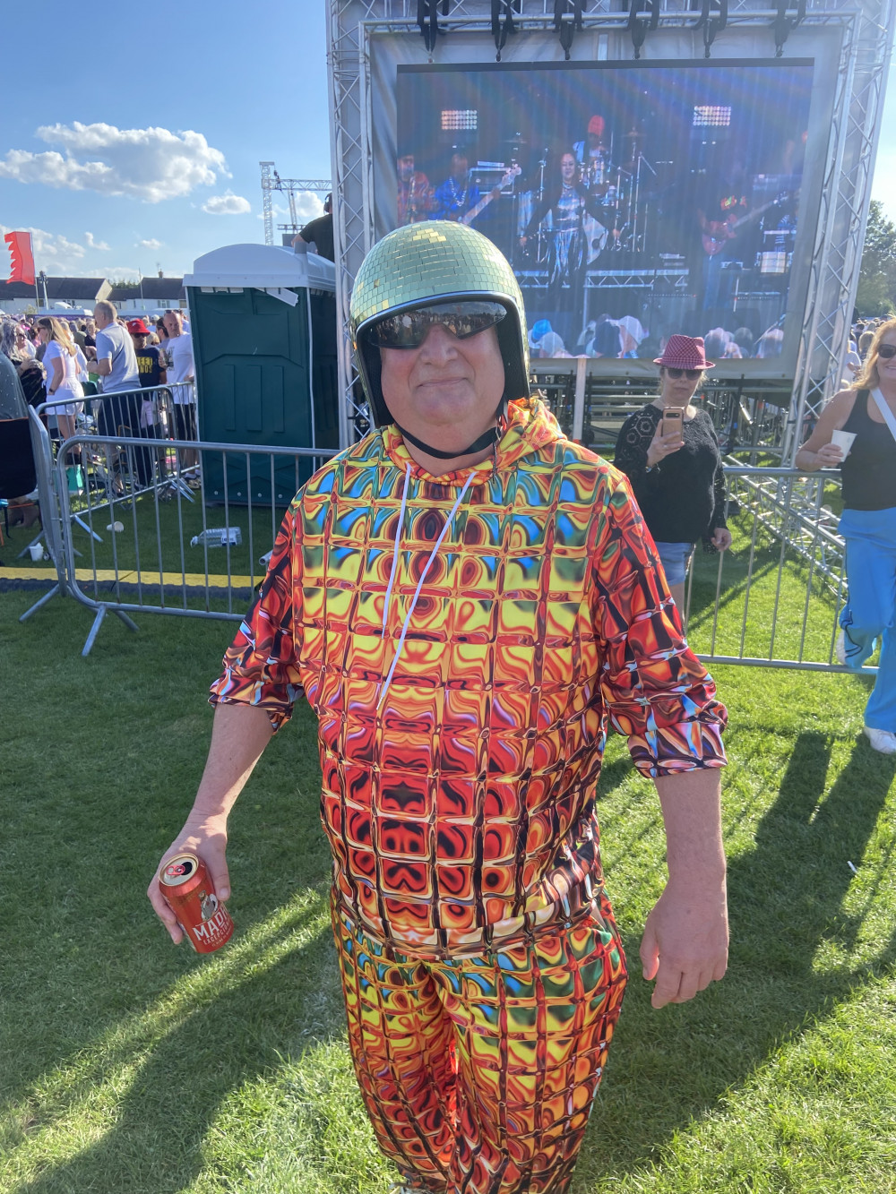 One man got lots of attention in his snazzy attire. (Photo: Chloe Brewster)