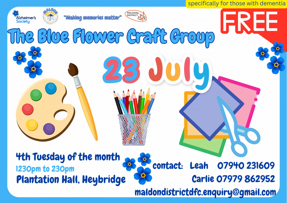Blue Flower Craft Group - 23 July 24 Blue Flower Craft Group - 23 July 24