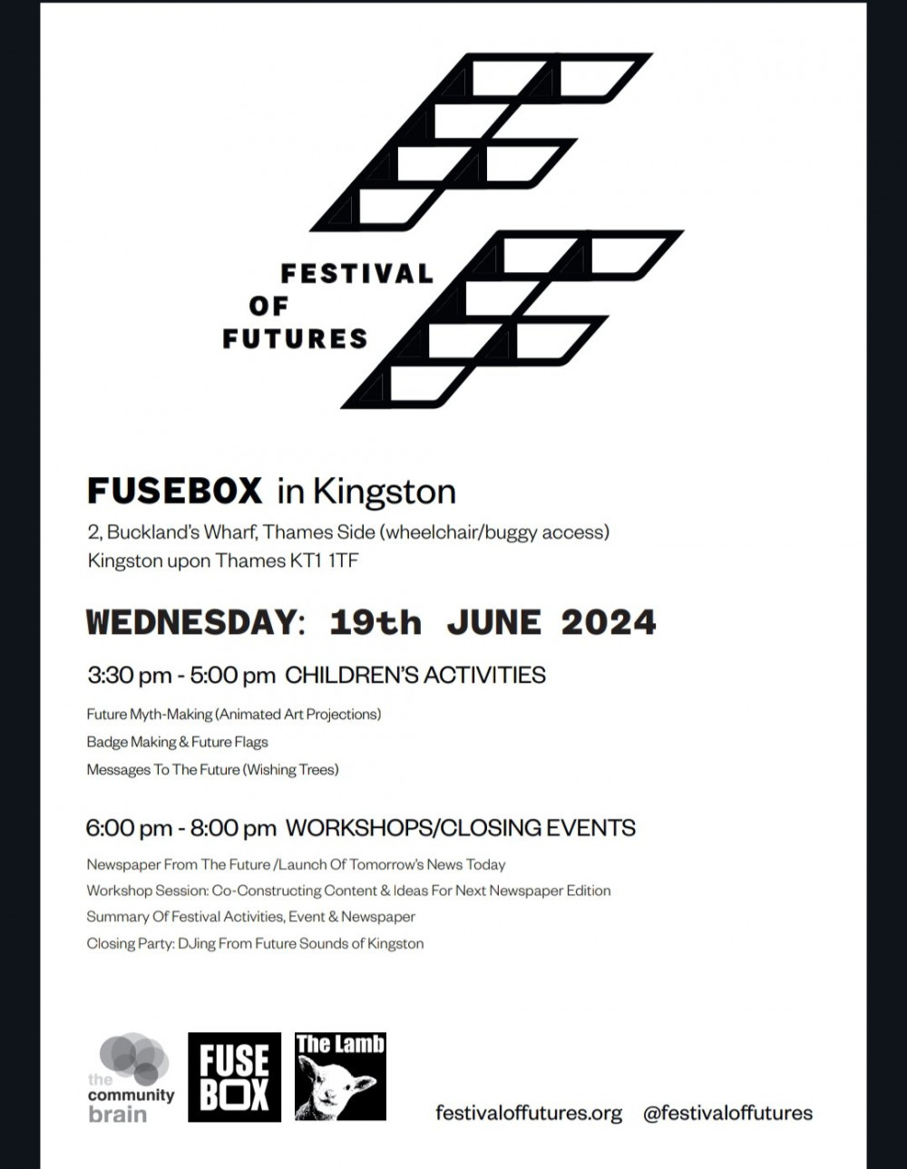 Events on Wednesday 18 June. (Photo: Festival of Futures)