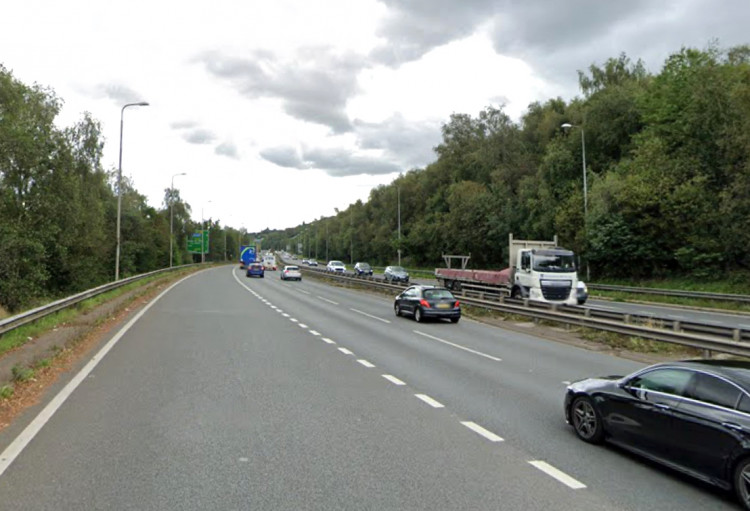 The collision happened on the A500 southbound, in Wolstanton, on Sunday afternoon (Google).