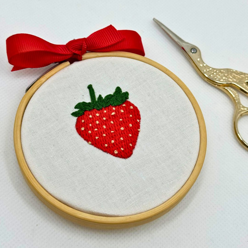 Stitch a Strawberry! Stitch a Strawberry!