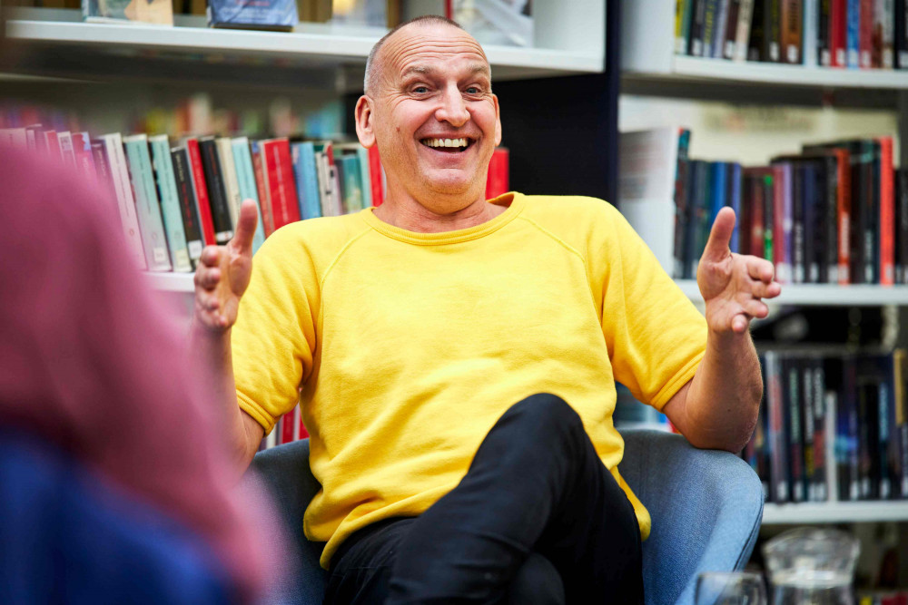 Doctor Who, Hollywood and Shakespeare star Christopher Ecclestone made a guest appearance at Stockport Central Library on Thursday 13 June (Image - Stockport Council)