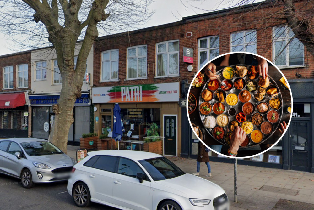 Patri in Nortfield, Ealing has launched a new 25 dish platter called The Grand Thali (credit: Google Maps & Patri).