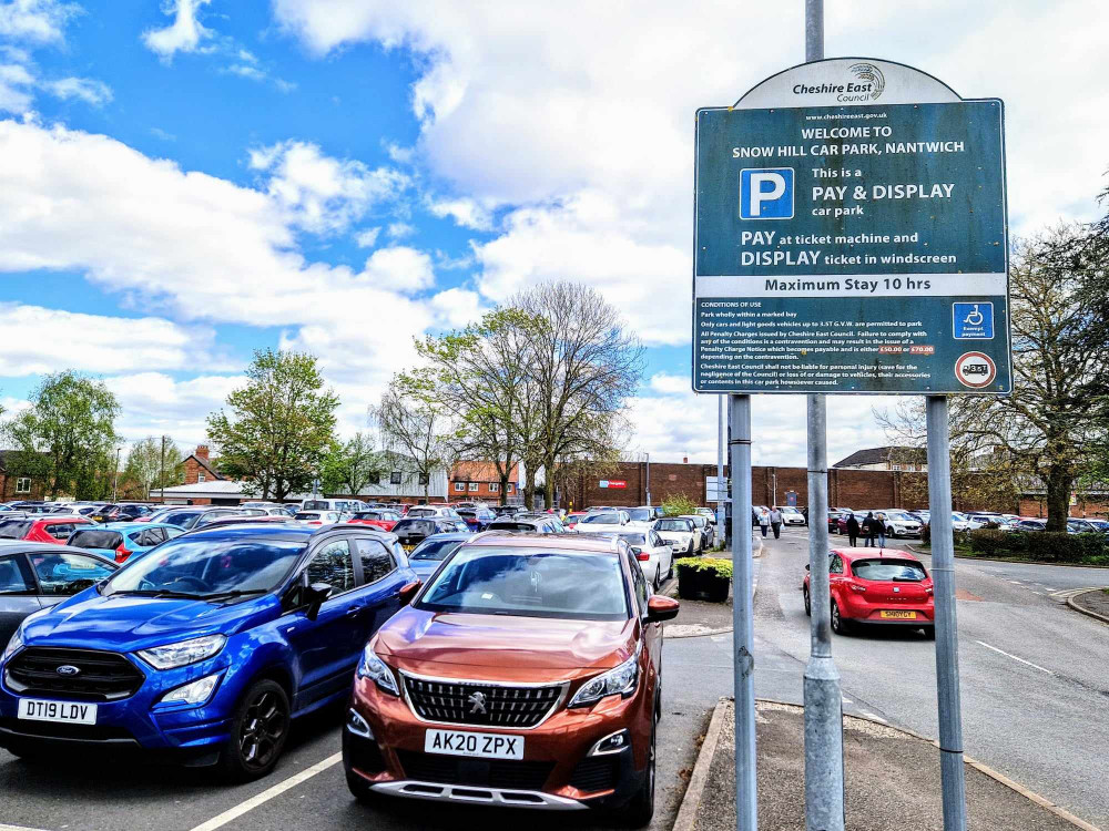 New parking charges which will see a hike in current fees on most Cheshire East Council car parks, including Nantwich, will come into force on Monday 8 July (Ryan Parker).