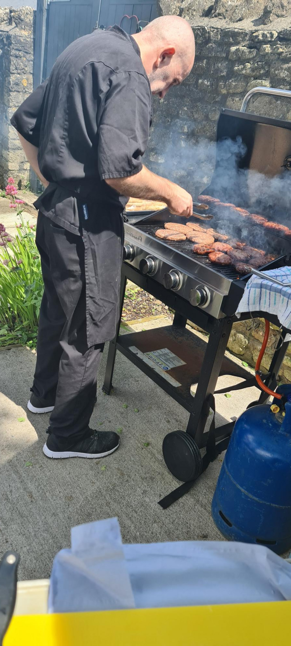 Making the most of the summer sunshine at St Cecilia care home