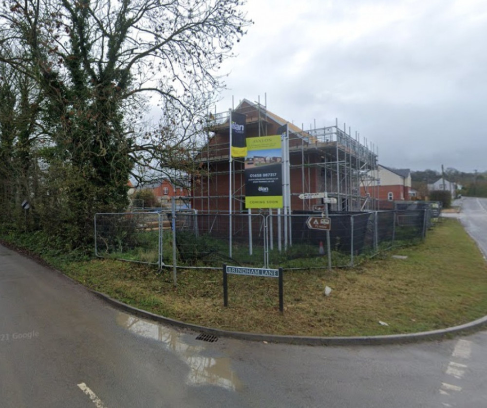 Construction Under Way On The Avalon Estate At The Junction Of Brindham Lane And Old Wells Road In Glastonbury, Pictured In November 2021. Construction Under Way On The Avalon Estate At The Junction Of Brindham Lane And Old Wells Road In Glastonbury, Pictured In November 2021.