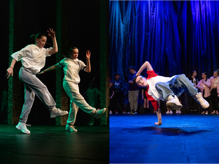 Macclesfield's Sylk Dance Academy at a recent performance in Swettenham. 