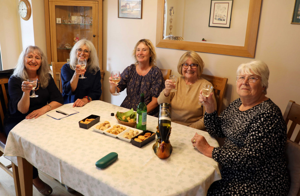 The 'Winers' Group enjoying a tasting.