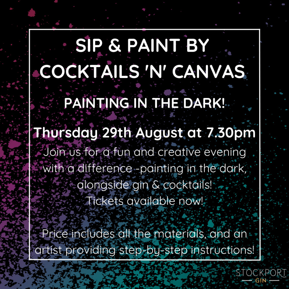 Painting in the Dark at Stockport Gin Painting in the Dark at Stockport Gin