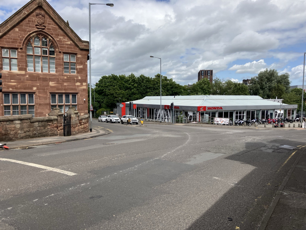 The work is taking place on the A525 in Newcastle-under-Lyme (Staffordshire County Council).