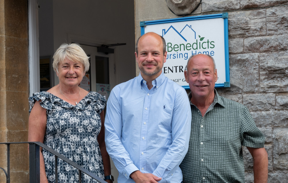 Sue, Philip and David White at St Benedicts 40th anniversary celebrations