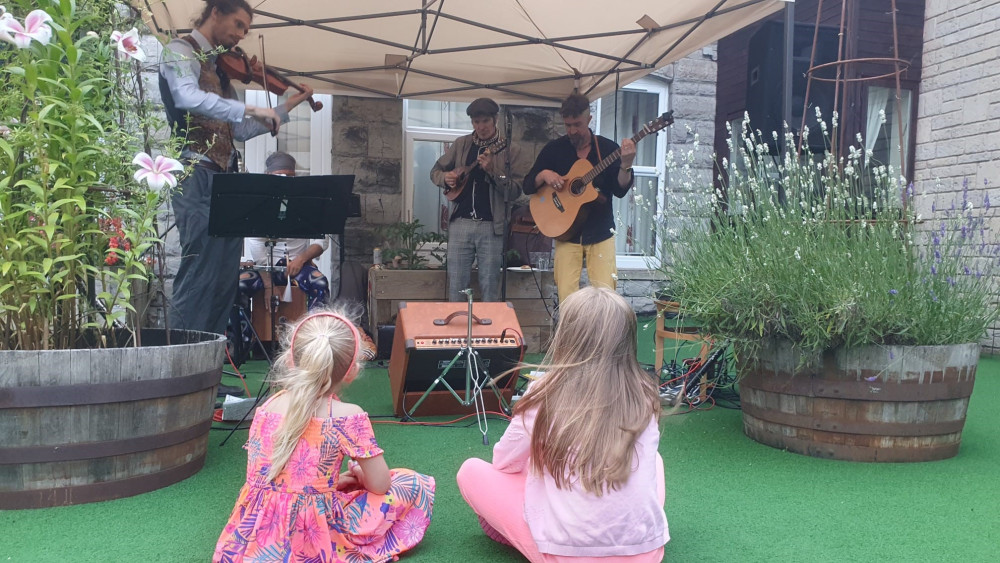 Glastonbury's The Celtic Spaceship plays at St Benedicts 40th anniversary celebrations