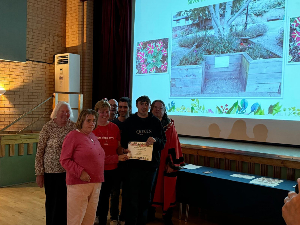 Pioneers win silver award in the community garden category 