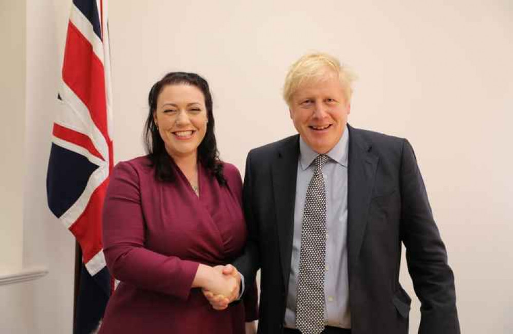 Alicia Kearns MP with Boris Johnson