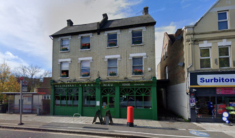 Niku in Surbiton has made the top 50 (image via Google Maps)
