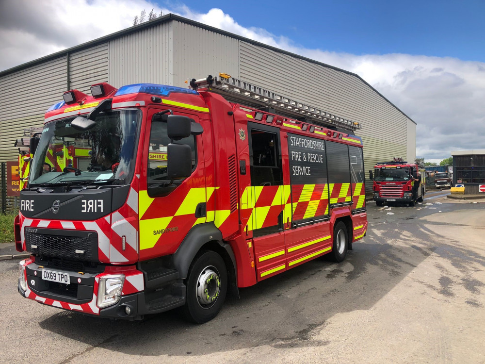 Firefighters were called to a recycling centre in Burslem this morning (Staffordshire Fire and Rescue Service).