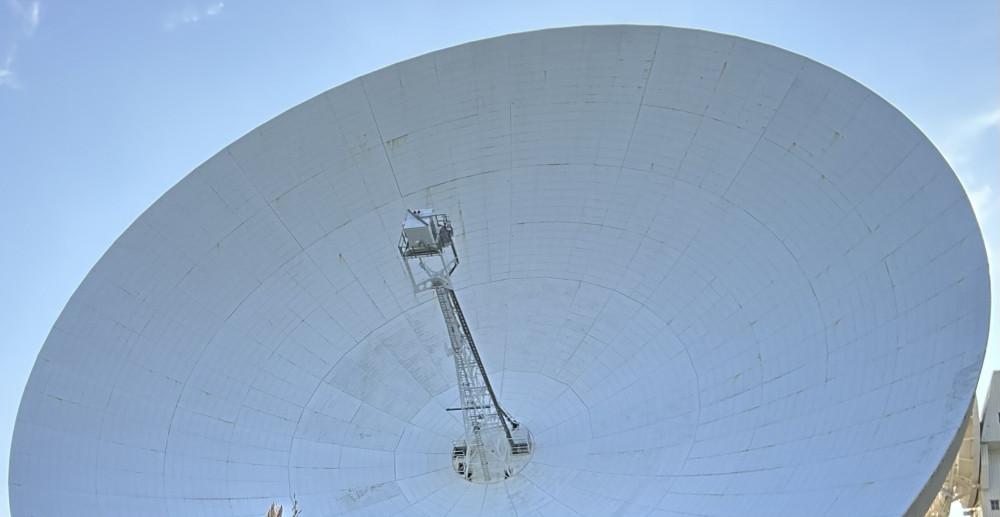 The Lovell Telescope, at Jodrell Bank, near Macclesfield. (Image - Macclesfield Nub News) 