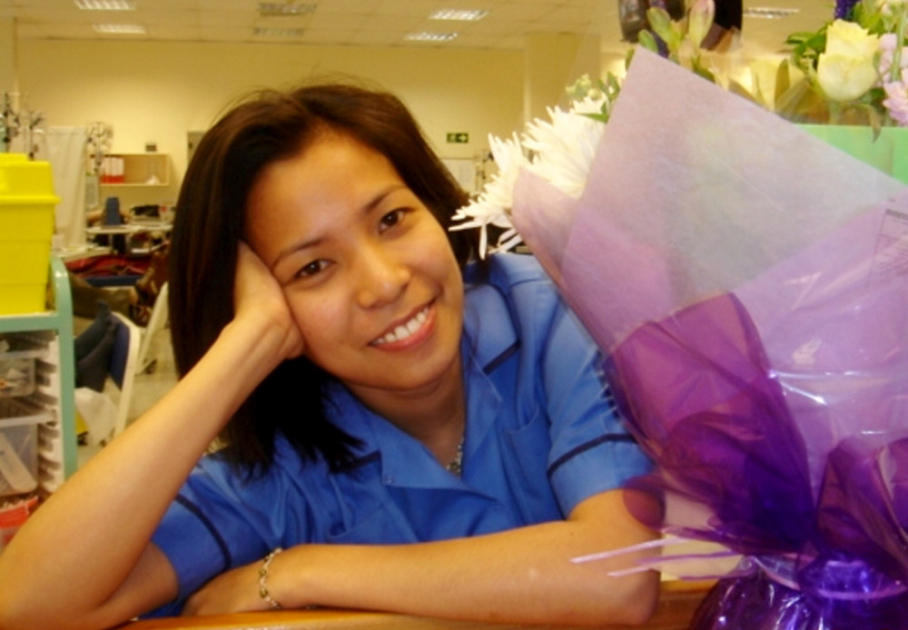 Rose Fuentebaja, 40, had been in hospital for a week when she suffered a cardiac arrest and died in June 2017 (image via SWNS)