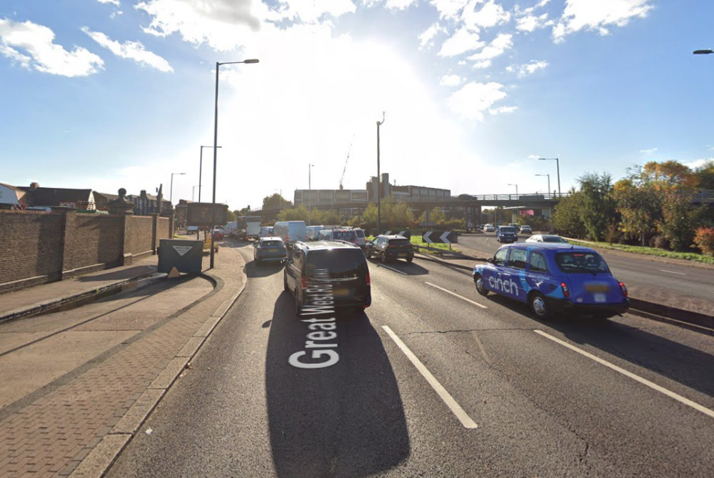 TfL also proposes to reduce the speed limit at Hogarth roundabout from 40mph to 30mph, and increase space for people walking and cycling (credit: Google Maps).