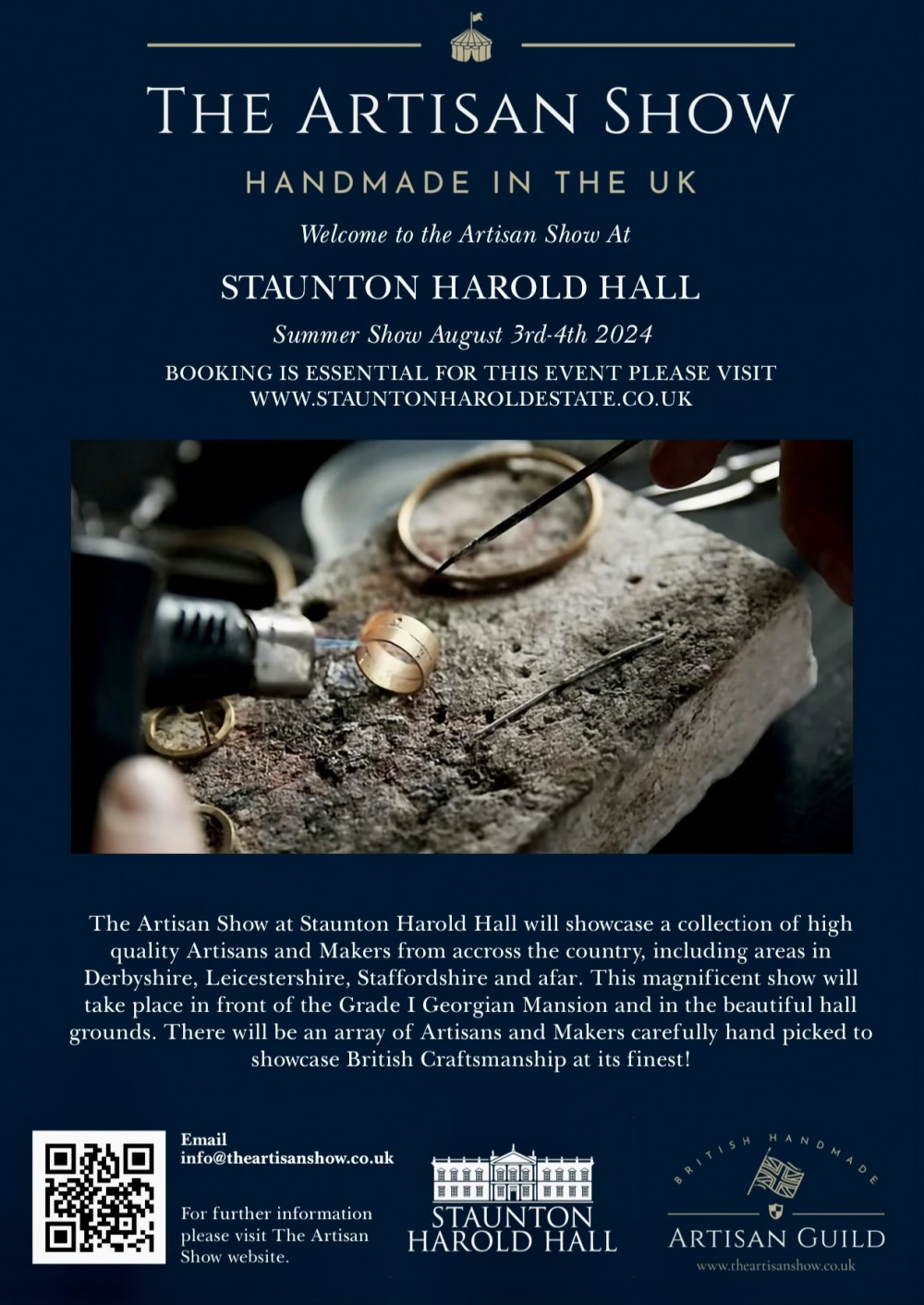 The Artisan Show at Staunton Harold Hall near Ashby de la Zouch