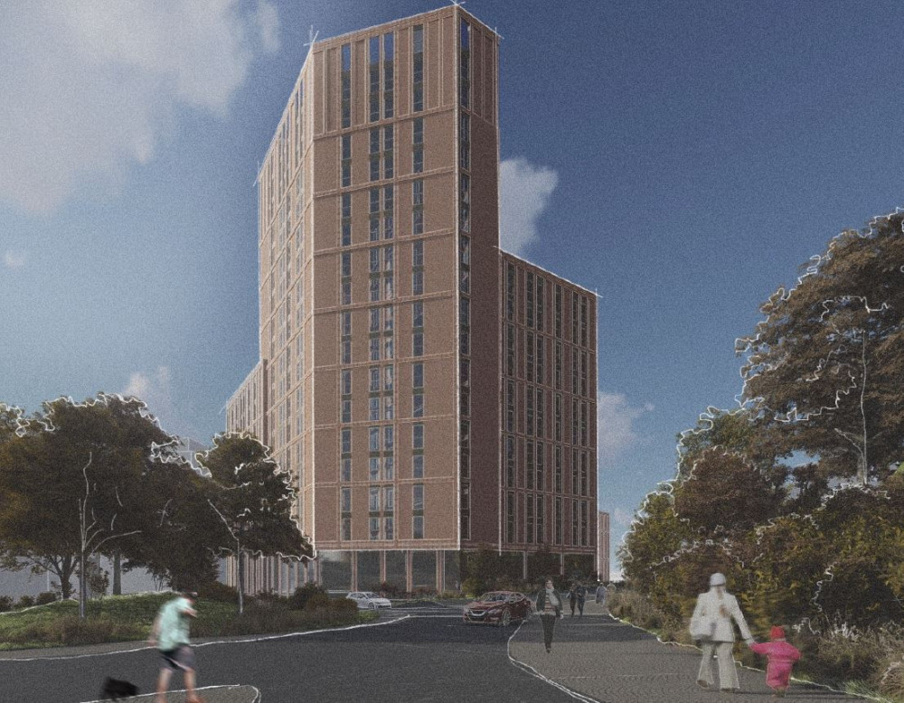 Plans have been revealed for 244 new apartments on the former Ritz Cinema car park off Fletcher Street in Stockport town centre (Image - Picture This)