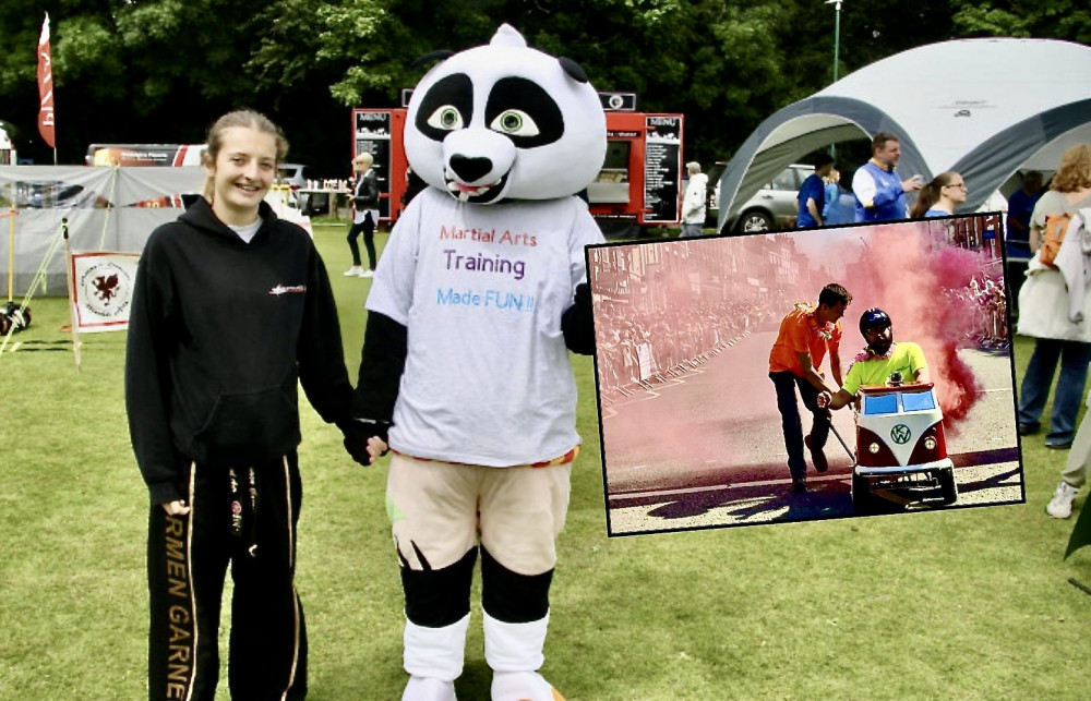 Ashby Sport Fun Day and the town's Soapbox Derby (inset) have attracted big crowds this year. Photos: Ashby Nub News