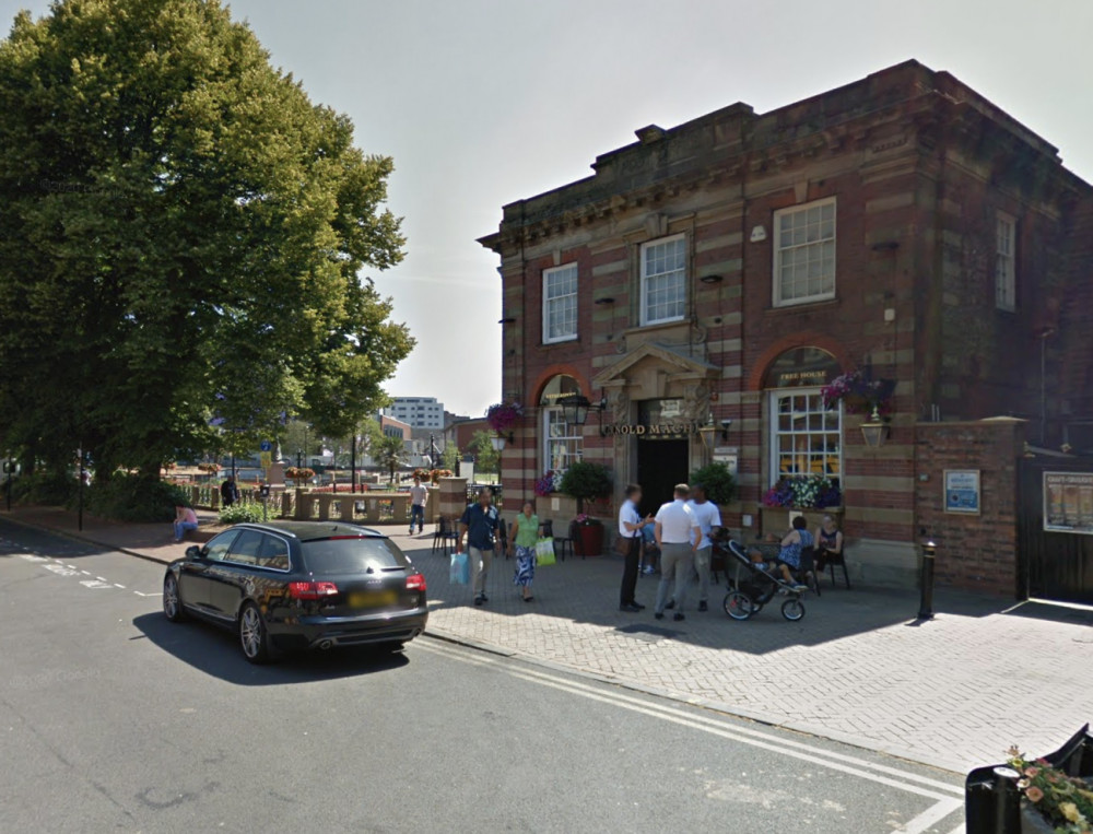 Police and paramedics were called to JD Wetherspoons, Ironmarket, on Sunday morning (Google).