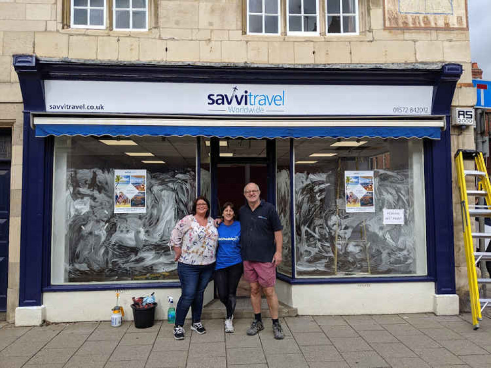 Dave, Kay and general manager Valerie Dawkins