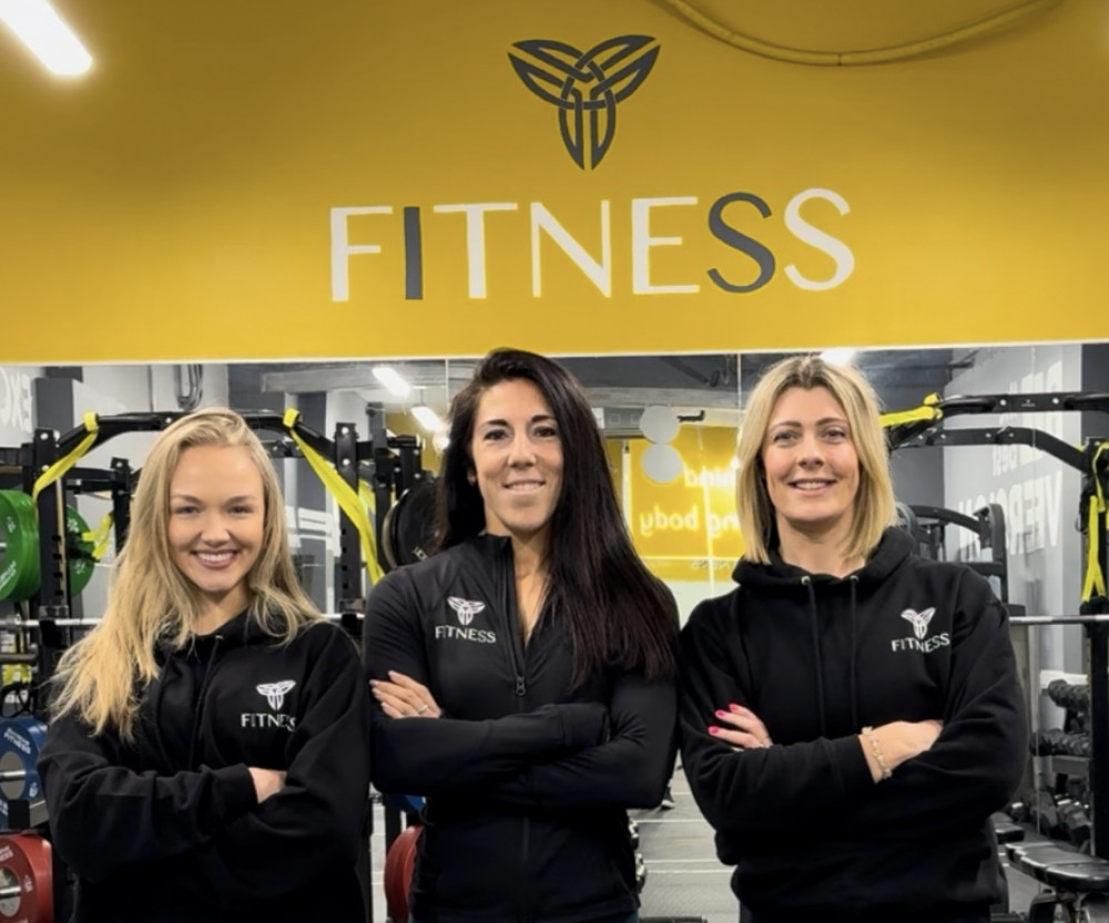 Left to right, Hannah Lawson, Saz Morris and Jen Harden of ISFitness. 