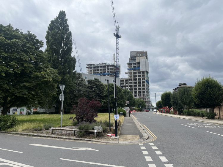 The view of the Friary Park project, Acton from Friars Place Green (credit: Cesar Medina).