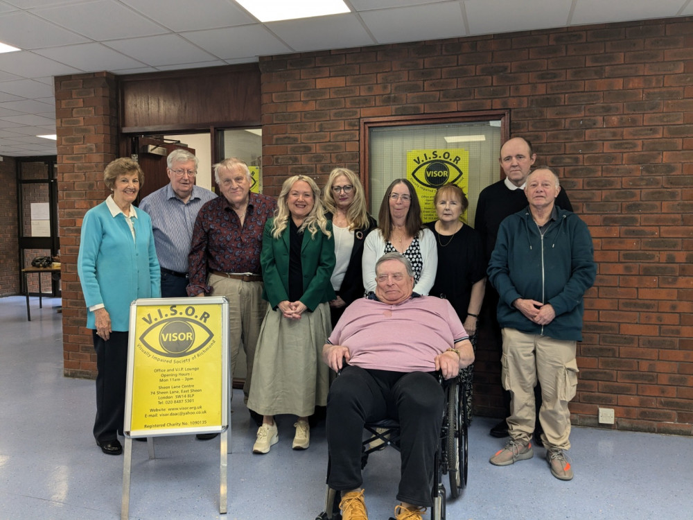 The Visually Impaired Society of Richmond celebrate receiving essential funding (credit: Image supplied).