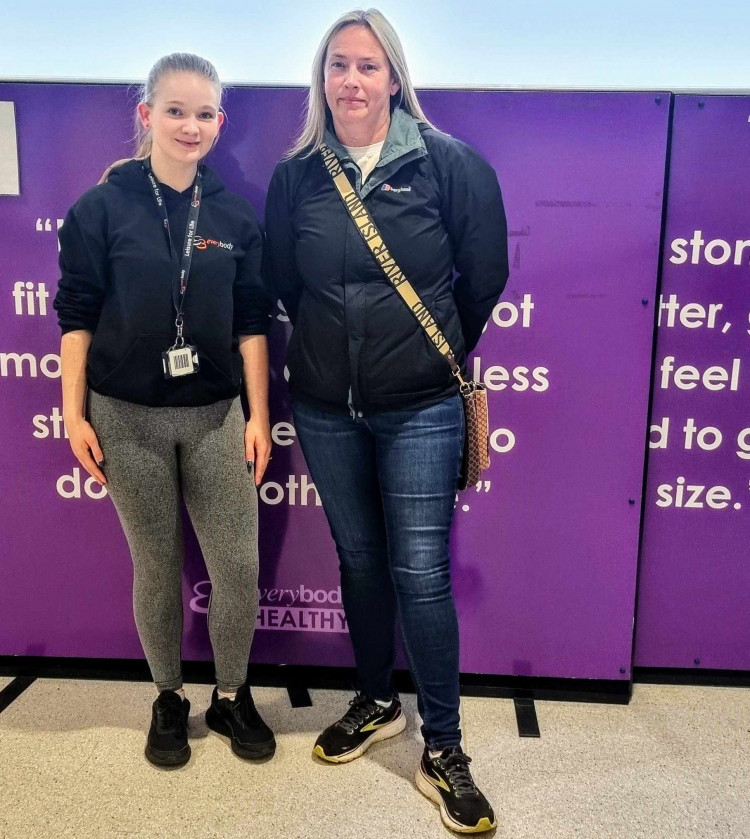 Crewe resident and Everybody Healthy member, Clare Readdin, alongside specialist health advisor, Holly Brough at Crewe Lifestyle Centre (Nub News).