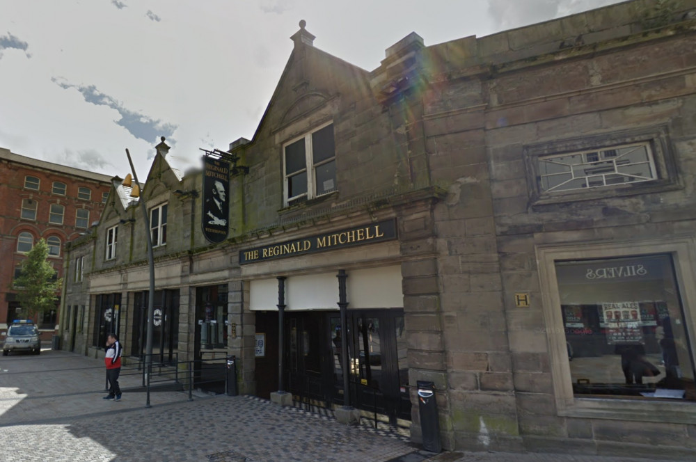 Wetherspoons, in Hanley, wants to replace its shopfront on Parliament Row (Google).