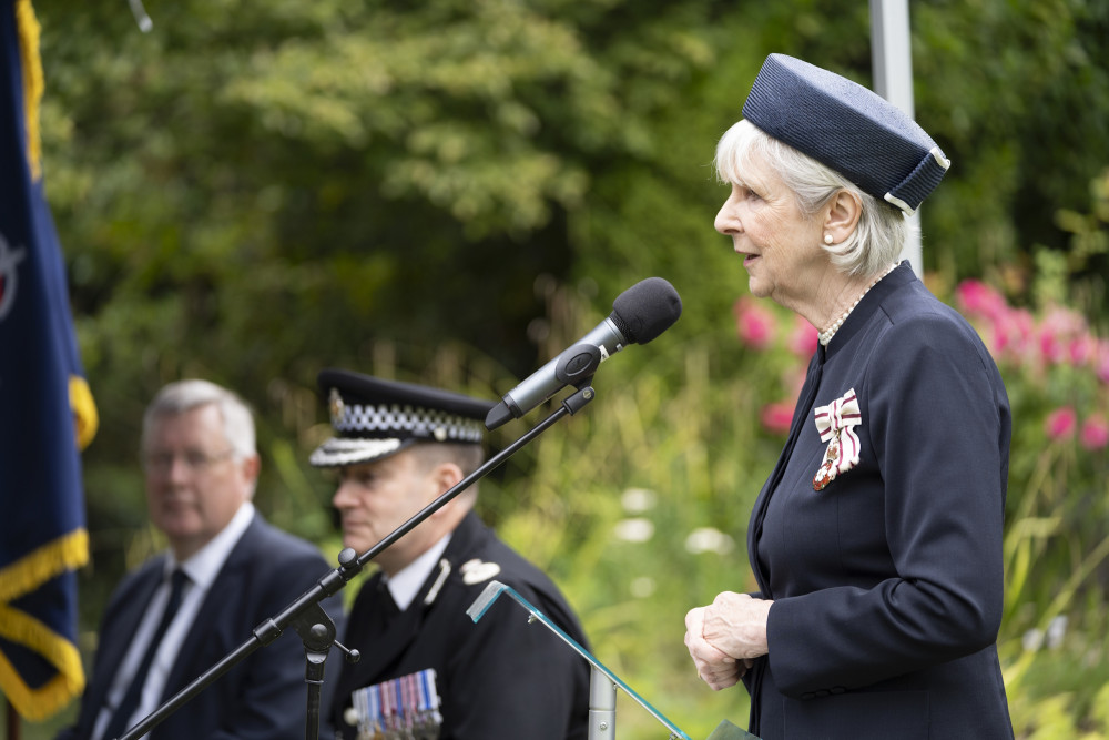 Essex Lord-Lieutenant Jennifer Tolhurst at the ceremony. 