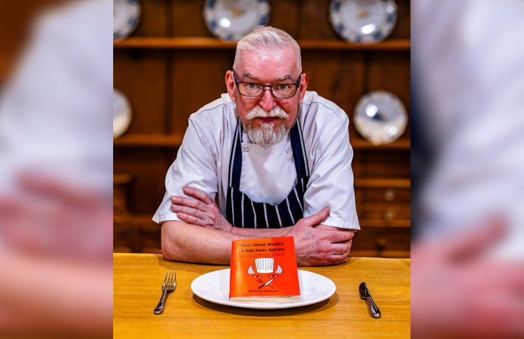 Chef Kenny Wilson serves up his new book, which can now be called an award-winning one! (Image - @petethys Instagram)