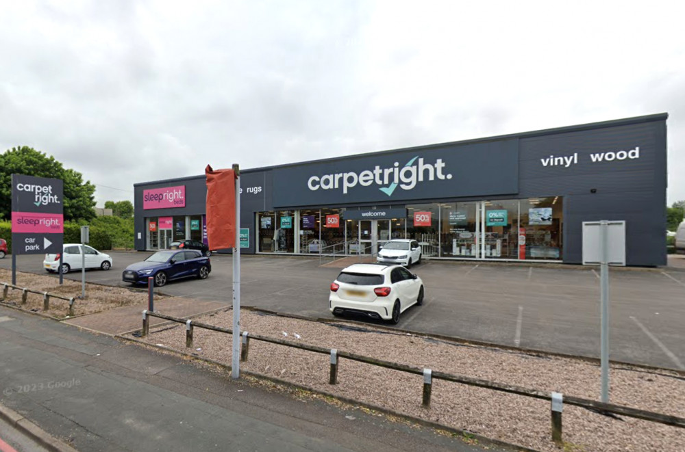 Carpetright will permanently close 213 stores in the coming days, including its branch in Hanley (Google).