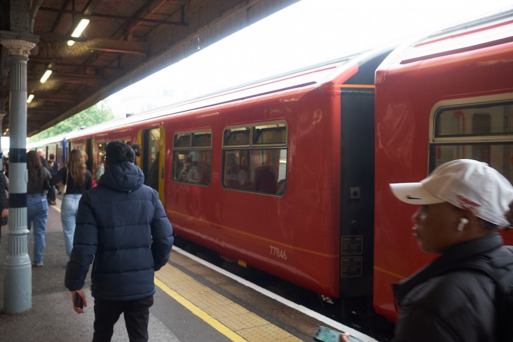 A fire near rail lines at Clapham Junction is expected to cause disruption across the South Western Railway network for hours. (Photo: Oliver Monk)