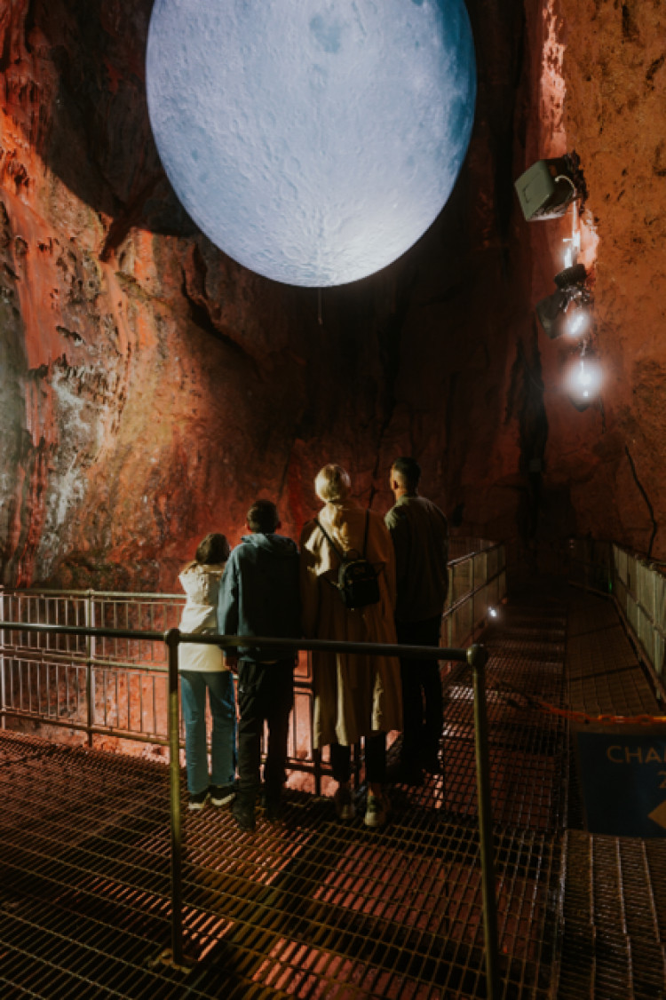 The Moon at Wookey Hole Caves