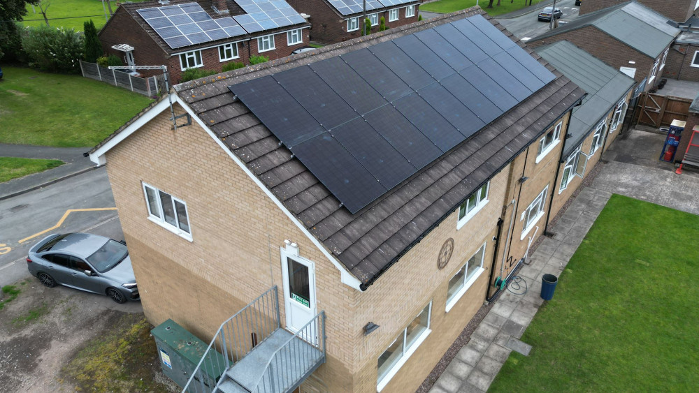 A scout group in Alsager has installed solar panels on its roof. (Photo: 1st Alsager Scout Group) 