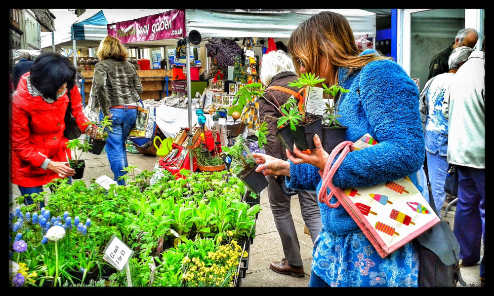 The Friday market in Shepton Mallet. 