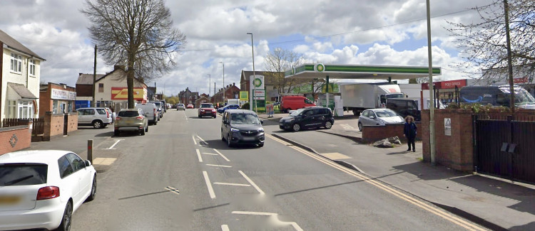 The incident happened on Ashby Road in Coalville on Saturday. Photo: Instantstreetview.com