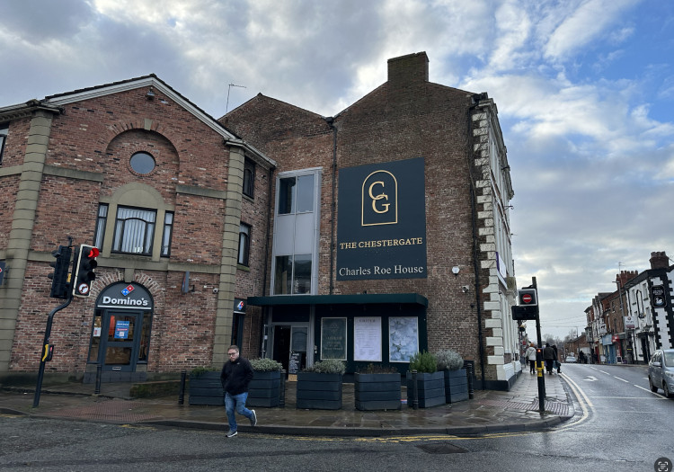 A multi-faceted Macclesfield business in a prominent town centre building goes up for sale. The Chestergate Hotel, of Chestergate, will shut down at the end of the month. (Image - Macclesfield Nub News) 