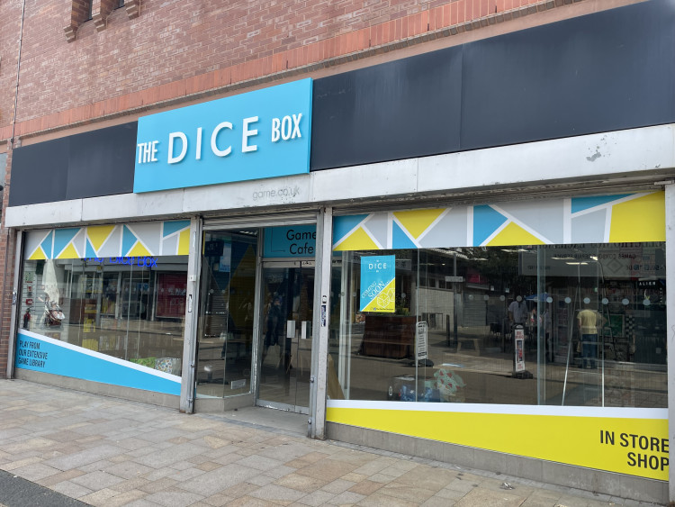 The Dice Box, a new board game cafe, has opened on Prince's Street in Stockport town centre, on the site of the former GAME store (Image - Alasdair Perry)