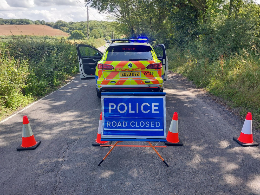 Botney Hill was closed while the incident was dealt with