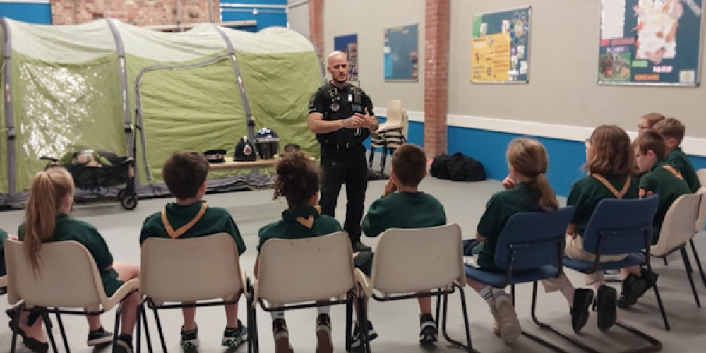 Cubs leaned about policing in Stanford.