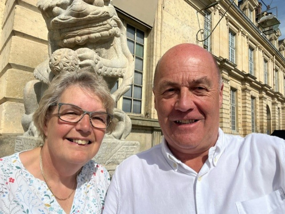 Holmes Chapel's Christine and Paul Ford are in Paris to watch two of their children, Tom and Emily Ford, in the Olypmics. (Photo: Paul Ford) Holmes Chapel's Christine and Paul Ford are in Paris to watch two of their children, Tom and Emily Ford, in the Olypmics. (Photo: Paul Ford)